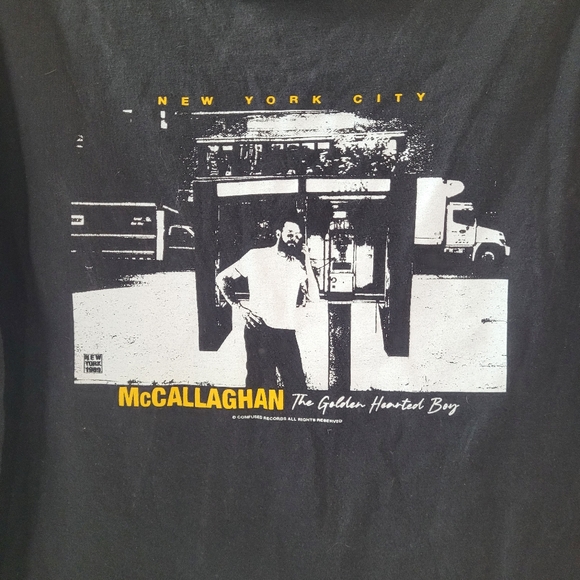 McCallaghan The Golden Hearted Boy Distressed Neck Shirt Size XL (Estimated) NYC - Picture 2 of 10